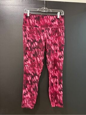 Under Armour Pink Patterned Athletic Leggings